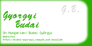 gyorgyi budai business card
